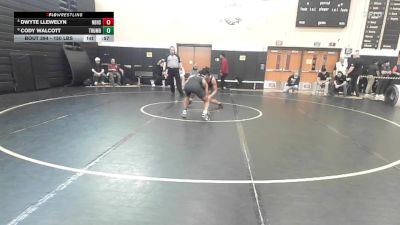 150 lbs Consolation - Dwyte Llewelyn, New Britain vs Cody Walcott, Trumbull