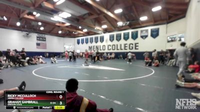 174 lbs Cons. Round 1 - Graham Gambrall, Oregon State vs Ricky McCulloch, Sierra College