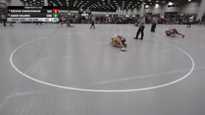 132 lbs Champ. Rd Of 32 - Trevor Christenson, Basehor-Linwood High School Wrestling vs Aiden Nelmes, COWA