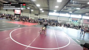 86 lbs Rr Rnd 1 - Isaiah Baca, Juggernaut WC vs Brennen Garrobo, Desert Dogs WC