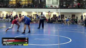 285 lbs Cons. Round 3 - Grant Johnson, Wabash vs Nick Barrett, Alfred State