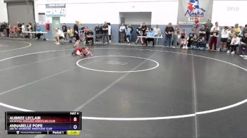 53 lbs Quarterfinal - Annabelle Pope, Arctic Warriors Wrestling Club vs Aubree LeClair, Soldotna Whalers Wrestling Club