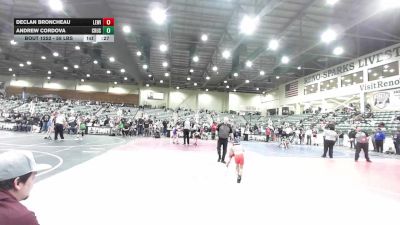 58 lbs Consolation - Declan Broncheau, Lewiston WC vs Andrew Cordova, Crusader Wrestling