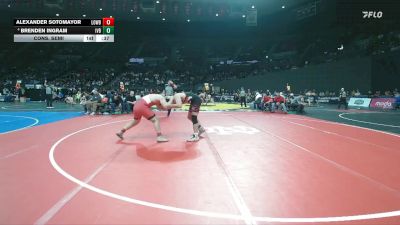2A/1A Boys 215 Cons. Semi - Brenden Ingram, Illinois Valley Boys vs Alexander Sotomayor, Lowell Boys