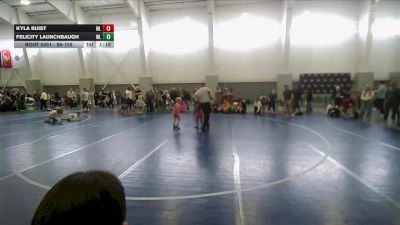 99-109 lbs Quarterfinal - Felicity Launchbaugh, Green Canyon Wrestling vs Kyla Buist, Logan Grizz