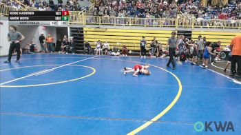 37 lbs Semifinal - Kobe Haderer, Redskins Wrestling Club vs Amos Boyd, Harrah