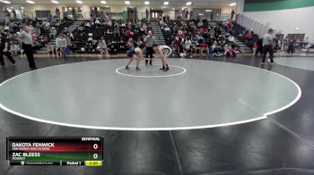 120 lbs Semifinal - Zac Bleess, MoWest vs Dakota Fenwick, Van Buren High School