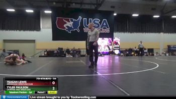 114 lbs Semifinal - Tyler Paulson, LaCrosse Area Wrestlers vs Teagan Lewis, Grindhouse Wrestling Club