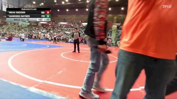 55 lbs Cons. Semi - Hawkins Haynes, Panther Youth Wrestling-CPR vs Beau Geddes, Battlefield Wrestling Club