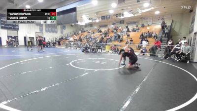 215 lbs 5th Place Match - Edwin Hopkins, Westminster vs Chris Lopez, La Quinta