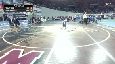 5A Boys 132 lbs Champ. Round 1 - Sully Hill, Dallas Boys vs Brady Froyd, Canby Boys