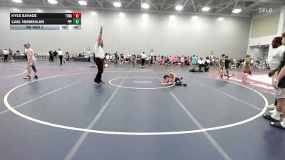 65 lbs Rr Rnd 1 - Kyle Savage, Top Flight Wrestling Academy - EL vs Cael Vermeulen, Peer Pressure Elite - EL