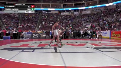 121 lbs Consi 4 - Jake Benyo, Hazleton Area vs Teagan Caciolo, Emmaus