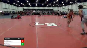 152 lbs Consolation - Garrett Williams, SC vs Miles Watts, GA