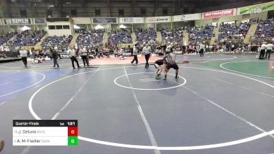 Quarterfinal - Julian Deluna, Antonito Youth Wrestling vs Armani Moore-Fiedler, Duran Elite