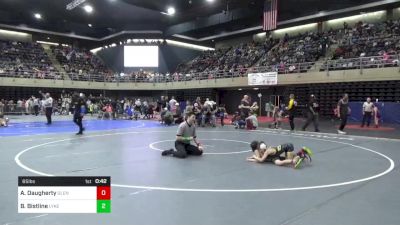 65 lbs Quarterfinal - Austin Daugherty, Glenville vs Bryson Bistline, Lykens