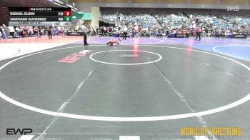58 lbs Consi Of 8 #1 - Ezekiel Olsen, Fitness Fight Factory Wrestling Club vs Cristiano Gutierrez, Region Wrestling Academy