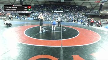 Boys 4A 120 lbs Quarterfinal - Crew Lambro, Tahoma vs Carter Tughan, Tahoma