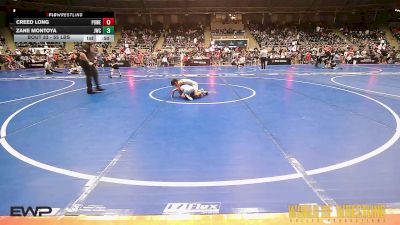 55 lbs Round Of 32 - Creed Long, Powerhouse Comanche OK vs Zane Montoya, Juggernaut Wrestling Club