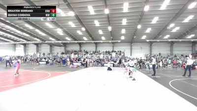 95 lbs Rr Rnd 1 - Braxten Serrano, Stout Wrestling Academy vs Izayah Cordova, Desert Dogs WC