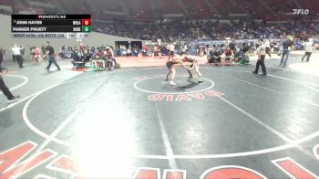 4A Boys 138 lbs Quarterfinal - John Hayes, Molalla Boys vs Parker Pruett, North Bend Boys