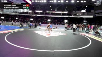 Girls 120 lbs Cons. Round 2 - Elizabeth Pamanian, Monroe (Girls) vs Blessings Gitari, Washington (Girls)
