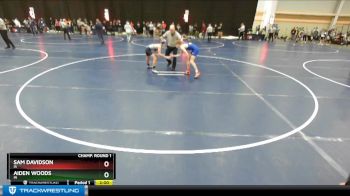 106 lbs Champ. Round 1 - Sam Davidson, IA vs Aiden Woods, IN