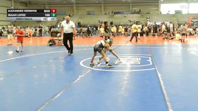 52 lbs Semifinal - Alexander Herndon, Mat Assassins Black - EL vs Isaiah Lopez, POWA - EL