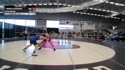 149 lbs Champ. Round 2 - Kyle Meyer, Alfred State vs Angelo Centrone, Cortland State