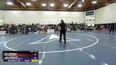 124 lbs Cons. Round 2 - Jade Morales, Southern Oregon University vs Joy Jeremiah, Simpson University