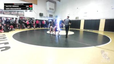 89 lbs Champ. Round 2 - Matteo Arriaga, Red Star Wrestling Academy vs Arto Khachatryan, Dethrone