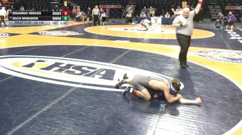 2A 120 lbs Cons. Round 1 - Eduardo Vences, Burlington (Central) vs Zach Wheadon, Woodstock (Marian)