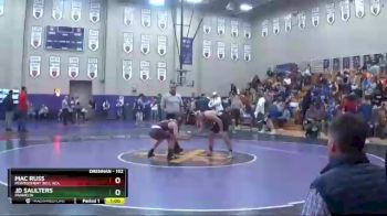 152 lbs Cons. Round 3 - Mac Russ, Montgomery Bell Aca. vs JD Saulters, Franklin