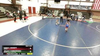 51 lbs 3rd Place Match - Grace V Christensen, Falcon Wrestling Club vs Sarah J Emmett, Uintah