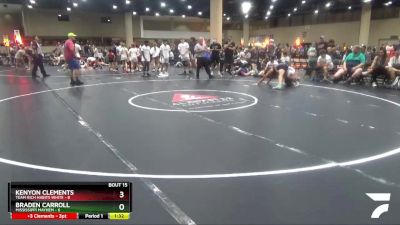 126 lbs Round 5 (6 Team) - Braden Carroll, Mississippi Mayhem vs Kenyon Clements, Team Rich Habits White