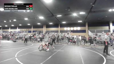 95 lbs 3rd Place - Bryson Terlaje, Gold Rush Wr Ac vs Cato Rickel-Cru, Team Aggression