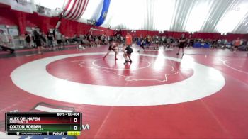 103-104 lbs Round 3 - Alex Oelhafen, Marathon vs Colton Borden, Cedar Grove-Belgium