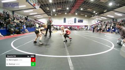 58 lbs Round Of 16 - Samuel Remington, Jenks Trojan Wrestling Club vs Brennon Roblyer, Broken Arrow Wrestling Club