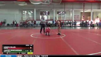 149 lbs Champ. Round 1 - Joseph Miller, Wabash vs Carter Winegardner, West Liberty