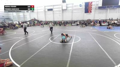 94 lbs Quarterfinal - Herra Fisher, Savage House WC vs Priseis Hancock, Chickens Wrestling Club