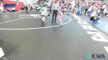 43-49 lbs Semifinal - Hunter Wells, Claremore Wrestling Club vs Levi Cherry, Berryhill Wrestling Club