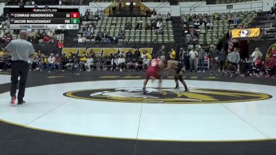 125 lbs Cons. Round 3 - Jacob Macatangay, Purdue vs Conrad Hendriksen, Oklahoma