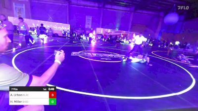 77 lbs Semifinal - Atlas Urban, Black Fox Wr Ac vs Hyrum Miller, Shootbox