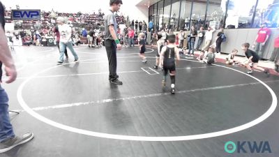 49 lbs Consi Of 8 #2 - Kash Knapski, Kingfisher YellowJackets vs Franciso Lopez, OKC Saints Wrestling