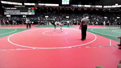 154 lbs 1st Place Match - Brendan Davies, WSW1 vs John Adams, DAB1