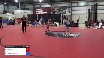 65 kg Round Of 128 - Patrick Phillips, Diplomat Wrestling Club vs Kyle Hauserman, Pennsylvania RTC