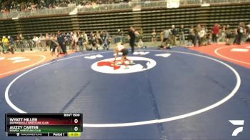 102 lbs Quarterfinal - Auzzy Carter, Powell Wrestling Club vs Wyatt Miller, Diamondville Wrestling Club