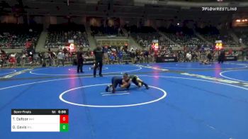 85 lbs Semifinal - Trace Defoor, Mat Demon WC vs Otis Davis, RTL Trained