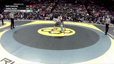 D1-190 lbs 1st Place Match - Jarrel Miller, St. Edward vs Matt Kowalski, Springboro