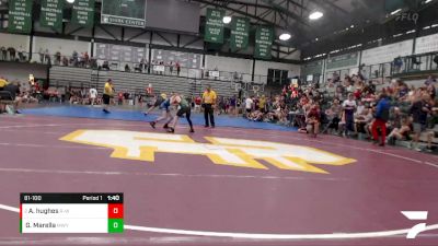 81-100 lbs Round 2 - Alex Hughes, Morris vs Gabe Marella, Midwest Central Youth Wrestling Club